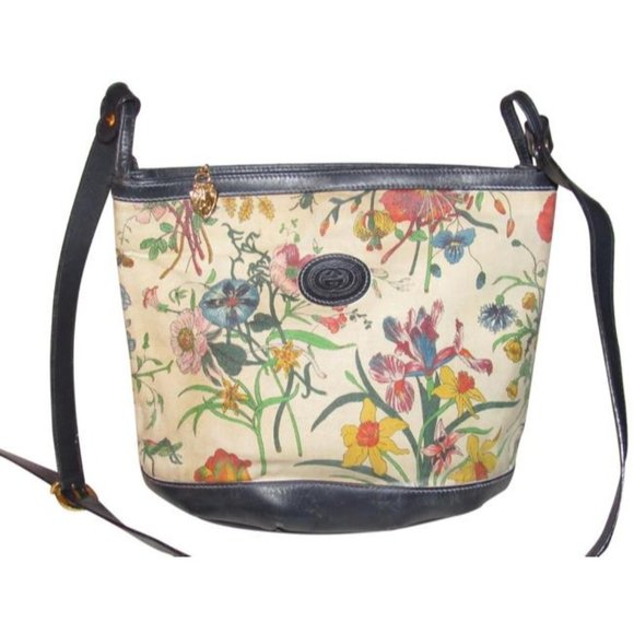 GUCCI Vintage Garden Souvenir Floral Design Canvas - Picture 1 of 12